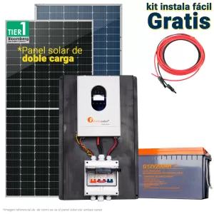 Kit solar 1500Wh día onda pura