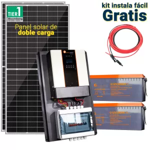Kit Solar 3000Wh día onda pura
