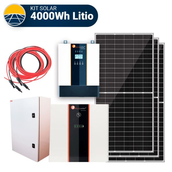 KIT SOLAR 4000WH DIA LITIO