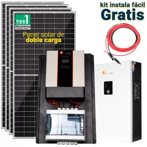 Kit Solar 5000Wh Litio Onda Pura
